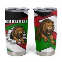 Burundi - Roaring Lion Tumbler Cup with National Flag Colors