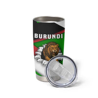 Burundi - Roaring Lion Tumbler Cup with National Flag Colors