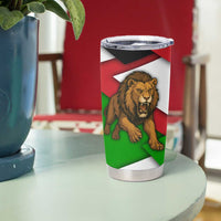 Burundi - Roaring Lion Tumbler Cup with National Flag Colors