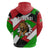 Burundi - Roaring Lion Zip Hoodie with National Flag Colors