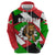 Burundi - Roaring Lion Zip Hoodie with National Flag Colors