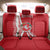 Belarus Back Car Seat Cover with National Emblem and Traditional Pattern Red