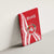Belarus Canvas Wall Art with National Emblem and Traditional Pattern Red