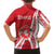 Belarus Family Matching Summer Maxi Dress and Hawaiian Shirt with National Emblem and Traditional Pattern Red