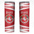 Belarus Skinny Tumbler with National Emblem and Traditional Pattern Red