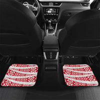 Belarus National Emblem Car Mats with Folk Pattern White Green Red Sweatshirt