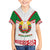 Belarus National Emblem Family Matching Off The Shoulder Long Sleeve Dress and Hawaiian Shirt with Folk Pattern White Green Red Sweatshirt