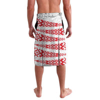 Belarus National Emblem Lavalava with Folk Pattern White Green Red Sweatshirt