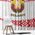 Belarus National Emblem Window Curtain with Folk Pattern White Green Red Sweatshirt