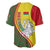 Belarus Pahonia Knight Crest Baseball Jersey with Red Green Yellow Folk Pattern Design
