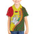 Belarus Pahonia Knight Crest Family Matching Summer Maxi Dress and Hawaiian Shirt with Red Green Yellow Folk Pattern Design