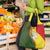 Belarus Pahonia Knight Crest Grocery Bag with Red Green Yellow Folk Pattern Design