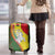 Belarus Pahonia Knight Crest Luggage Cover with Red Green Yellow Folk Pattern Design