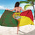 Belarus Pahonia Knight Crest Sarong with Red Green Yellow Folk Pattern Design