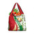 Belarus National Emblem Grocery Bag with Green Red Gold Floral Folk Pattern Design