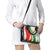 Belarus National Emblem Shoulder Handbag with Green Red Gold Floral Folk Pattern Design