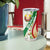 Belarus National Emblem Tumbler Cup with Green Red Gold Floral Folk Pattern Design