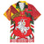 Belarus Red and Yellow National Crest Family Matching Summer Maxi Dress and Hawaiian Shirt with Pahonia Knight and Folk Motif Design