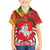 Belarus Red and Yellow National Crest Hawaiian Shirt with Pahonia Knight and Folk Motif Design