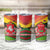 Belarus Red and Yellow National Crest Tumbler Cup with Pahonia Knight and Folk Motif Design