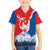 Slovakia – Red Blue Deer and Mountain Design Family Matching Tank Maxi Dress and Hawaiian Shirt with National Symbols