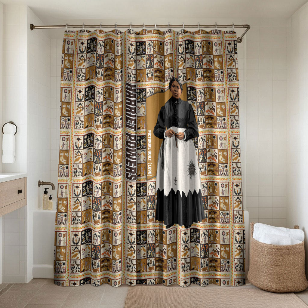 Harriet Powers 1898 Bible Quilt Bathroom Set African American Folk Art