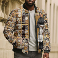 Harriet Powers 1898 Bible Quilt Bomber Puffer Jacket African American Folk Art