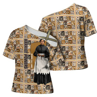 Harriet Powers 1898 Bible Quilt Cross Shoulder Shirt African American Folk Art