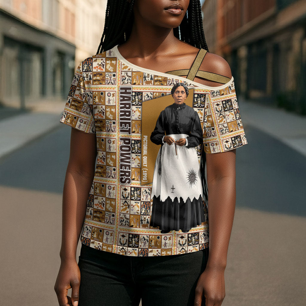 Harriet Powers 1898 Bible Quilt Cross Shoulder Shirt African American Folk Art