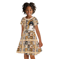 Harriet Powers 1898 Bible Quilt Kid Short Sleeve Dress African American Folk Art