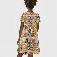 Harriet Powers 1898 Bible Quilt Kid Short Sleeve Dress African American Folk Art
