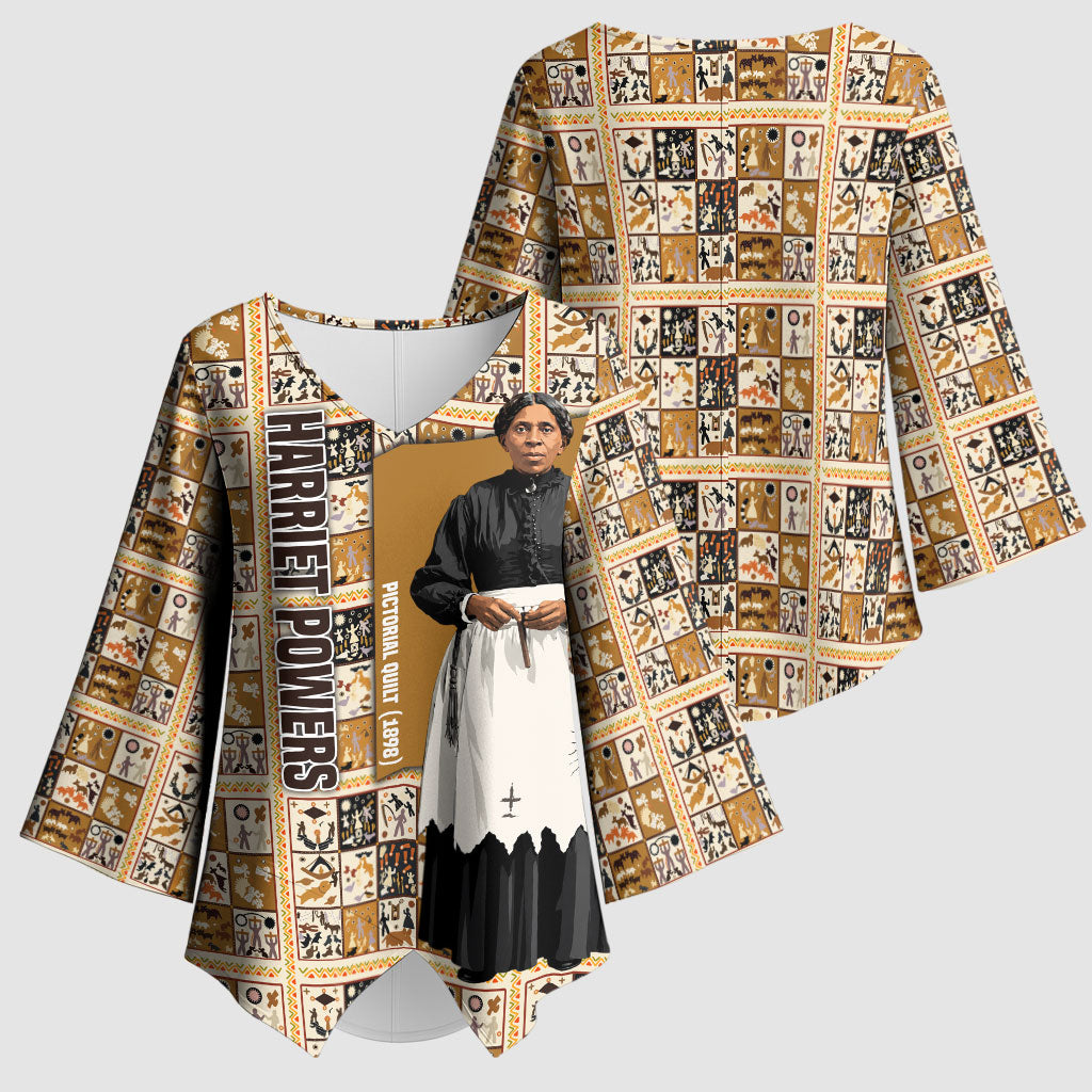 Harriet Powers 1898 Bible Quilt Kimono Sleeve Blouse African American Folk Art