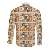 Harriet Powers 1898 Bible Quilt Long Sleeve Button Shirt African American Folk Art