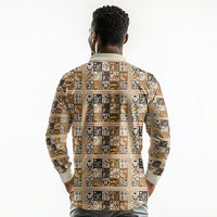 Harriet Powers 1898 Bible Quilt Long Sleeve Polo Shirt African American Folk Art