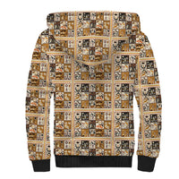 Harriet Powers 1898 Bible Quilt Sherpa Hoodie African American Folk Art