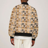 Harriet Powers 1898 Bible Quilt Sleeve Zip Bomber Jacket African American Folk Art