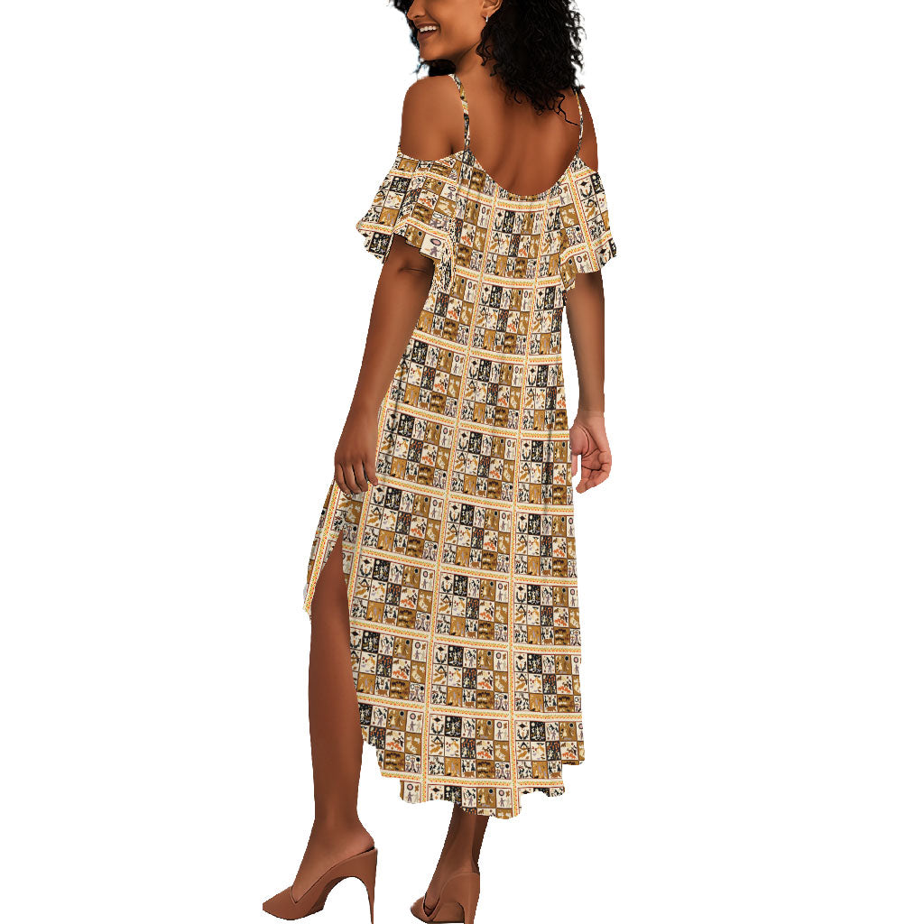 Harriet Powers 1898 Bible Quilt Summer Maxi Dress African American Folk Art