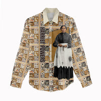 Harriet Powers 1898 Bible Quilt Women Casual Shirt African American Folk Art
