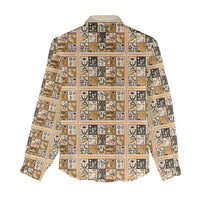 Harriet Powers 1898 Bible Quilt Women Casual Shirt African American Folk Art