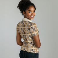 Harriet Powers 1898 Bible Quilt Women Polo Shirt African American Folk Art