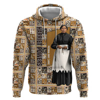 Harriet Powers 1898 Bible Quilt Zip Hoodie African American Folk Art