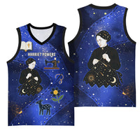 Harriet Powers Basketball Jersey African American History - Galaxy Celestial Starry Night - Folk Art Quilter