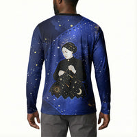 Harriet Powers Button Sweatshirt African American History - Galaxy Celestial Starry Night - Folk Art Quilter