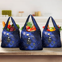 Harriet Powers Grocery Bag African American History - Galaxy Celestial Starry Night - Folk Art Quilter