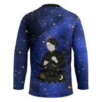Harriet Powers Hockey Jersey African American History - Galaxy Celestial Starry Night - Folk Art Quilter