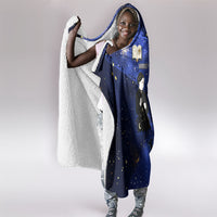 Harriet Powers Hooded Blanket African American History - Galaxy Celestial Starry Night - Folk Art Quilter