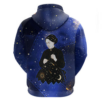 Harriet Powers Hoodie African American History - Galaxy Celestial Starry Night - Folk Art Quilter
