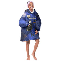 Harriet Powers Kid Wearable Blanket Hoodie African American History - Galaxy Celestial Starry Night - Folk Art Quilter