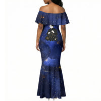 Harriet Powers Mermaid Dress African American History - Galaxy Celestial Starry Night - Folk Art Quilter