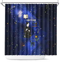 Harriet Powers Shower Curtain African American History - Galaxy Celestial Starry Night - Folk Art Quilter